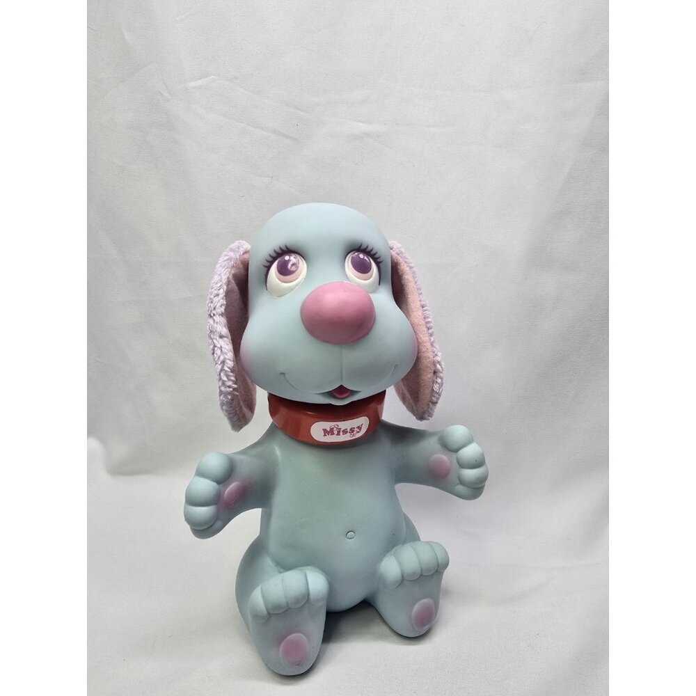 Rub-a-Dub Doggie Puppy Dog Bath Toy Blue Missy Vintage 90s 1990s READ INFO